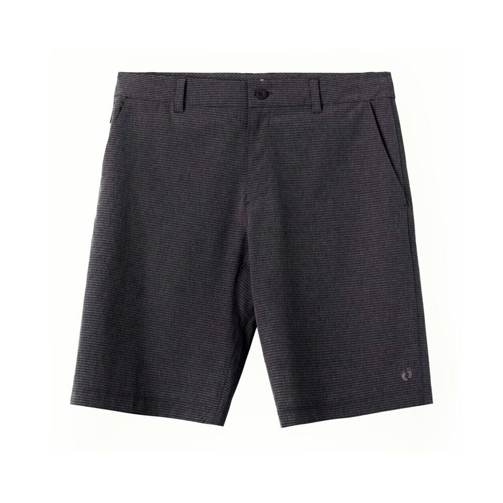 Hang 10 Black-Gray Daybreak Hybrid 21" Everyday Short Back Pocket Stretch 34